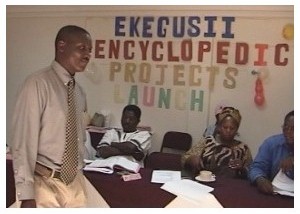 Kennedy Momanyi Bosire, Lead Researcher, Ekegusii Encyclopedia Project launch, Royal Court Hotel, Mombasa, 24 Nov 06