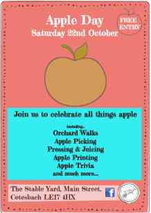 Cotesbach apple day poster