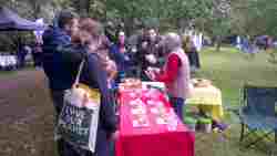 Apple tasting, Donisthorpe Orchard, 2024