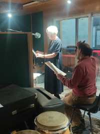 Pictures from the recording session, 2025